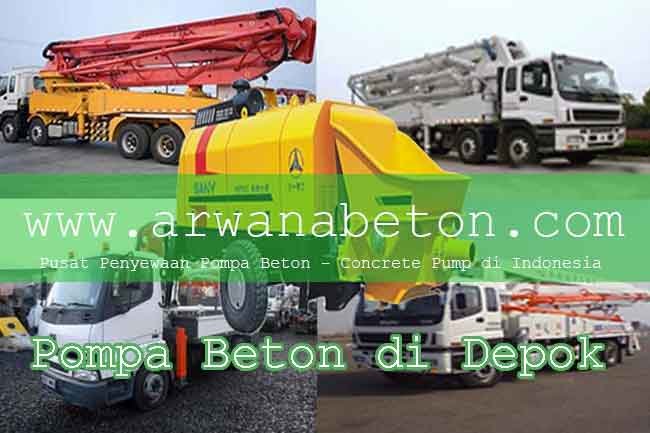 harga sewa pompa beton depok