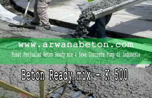 harga beton ready mix K 500