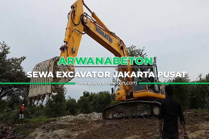 harga sewa excavator Jakarta Pusat