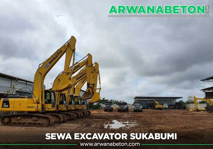 harga sewa excavator Sukabumi