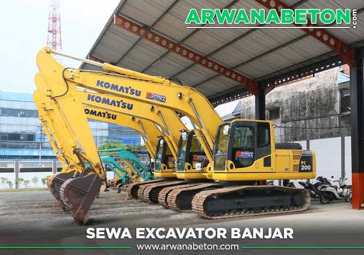 harga sewa excavator Banjar