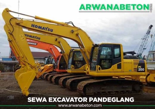 harga sewa excavator Pandeglang