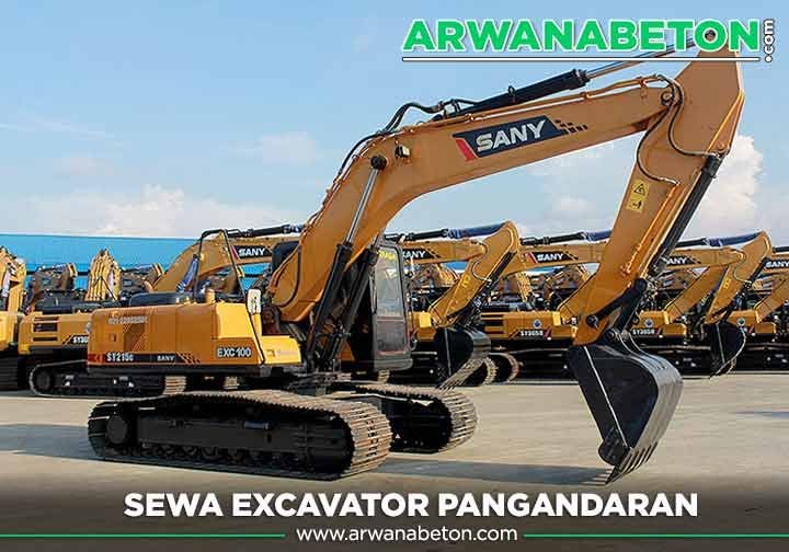 harga sewa excavator Pangandaran
