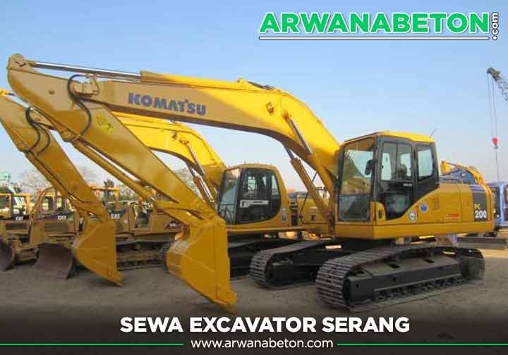 harga sewa excavator Serang