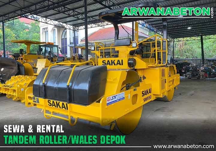 harga sewa tandem roller Depok